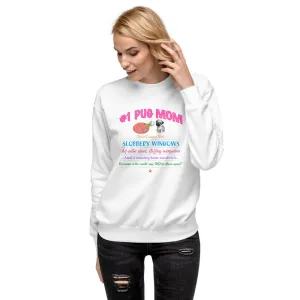 #1 Pug Mom Unisex Fleece-Lined Pullover