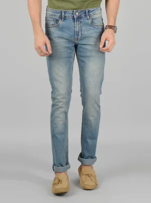 Ash Blue Washed Narrow Fit Jeans | Greenfibre
