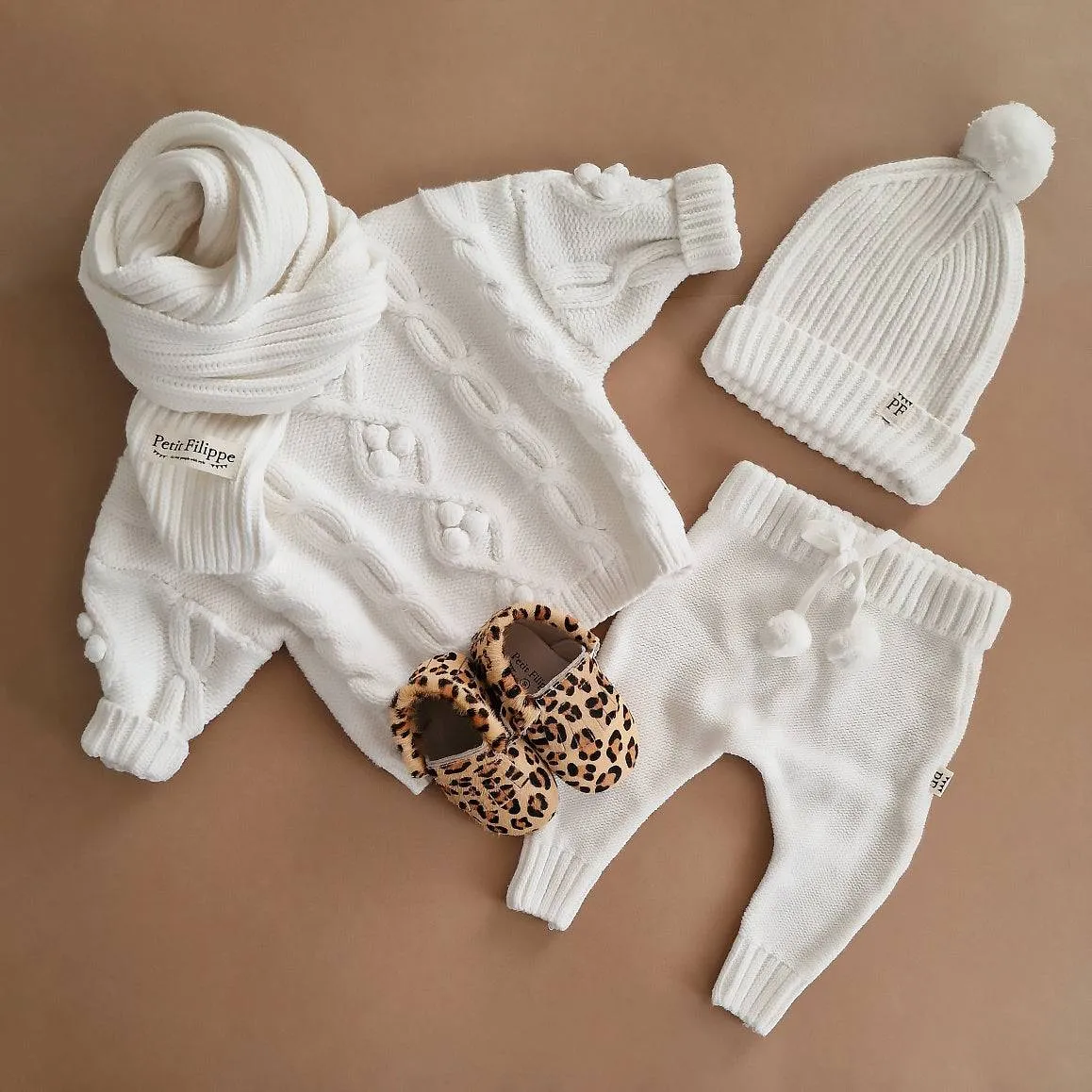 Baby - Pony Hair Moccasins - Leopard is a neutral
