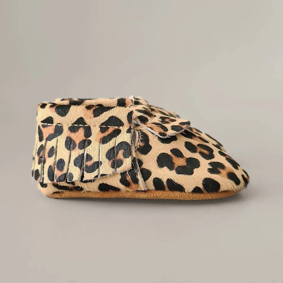 Baby - Pony Hair Moccasins - Leopard is a neutral