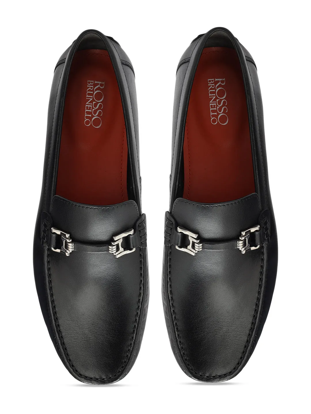 Black Leather Moccasins