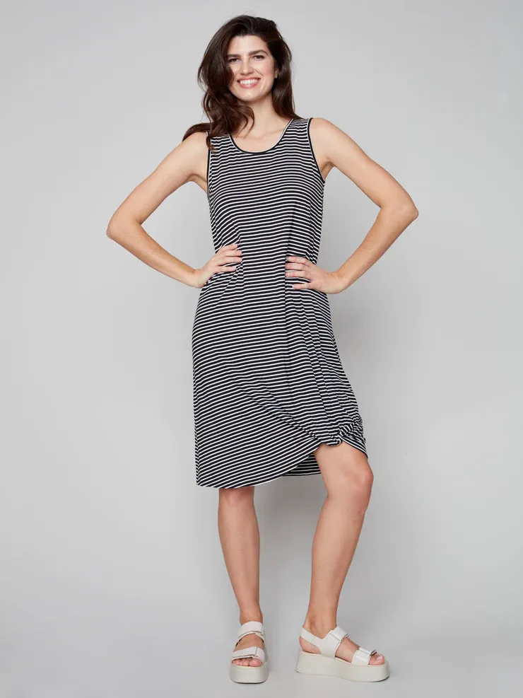 BOTTOM KNOT STRIPE DRESS