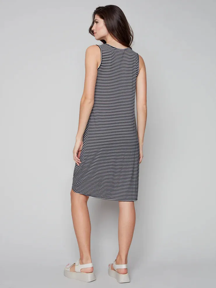 BOTTOM KNOT STRIPE DRESS