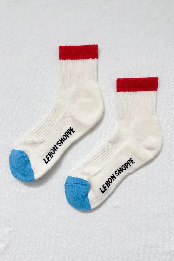 Colour Block Girlfriend Socks