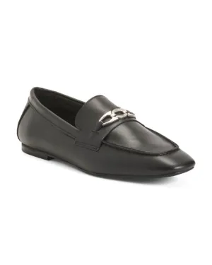 ENZO TESOTI Made In Spain Leather Moccasins With Hardware