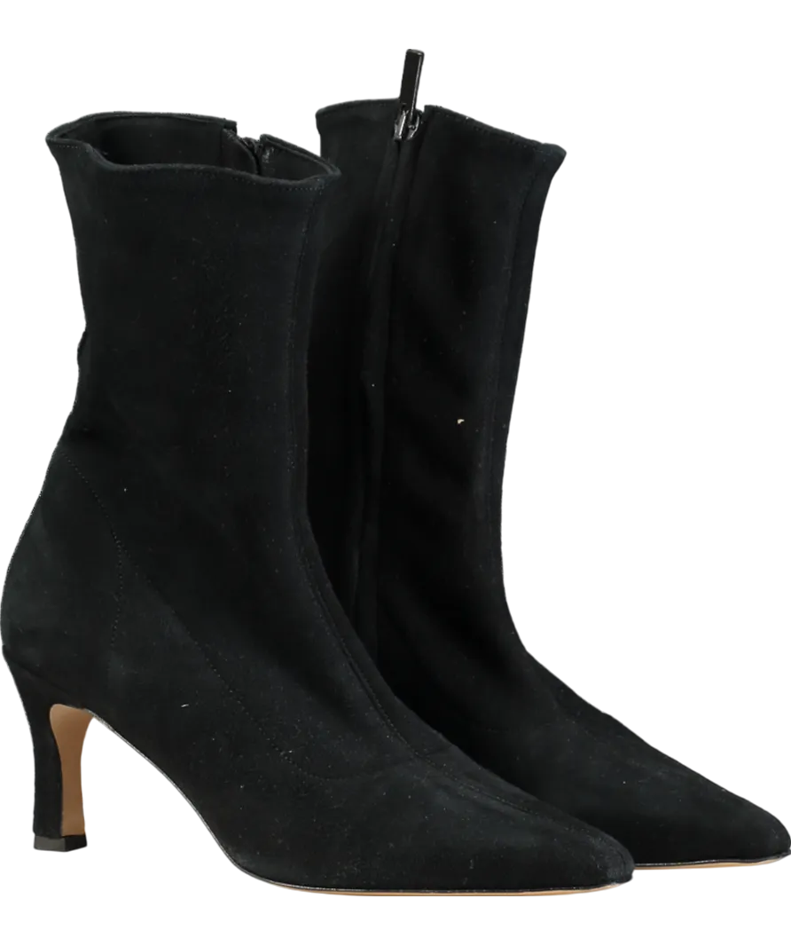 Flattered Carolina Black Suede Ankle Boots UK 7 EU 40 