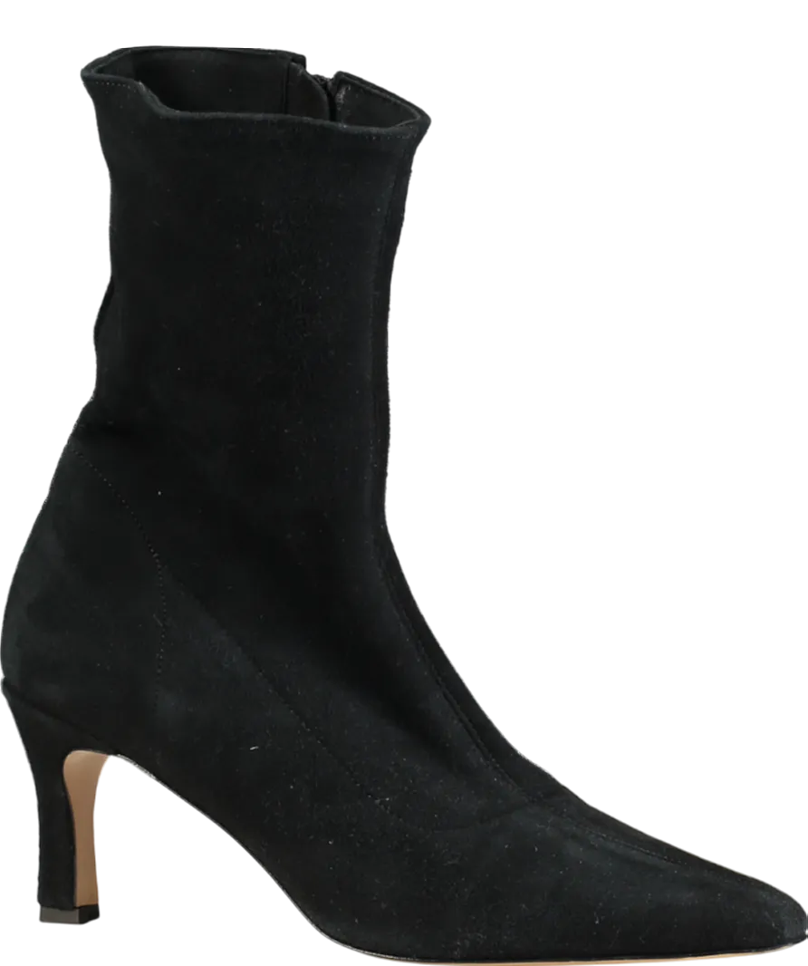 Flattered Carolina Black Suede Ankle Boots UK 7 EU 40 