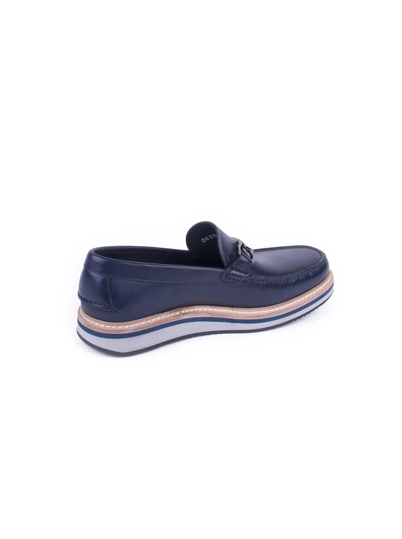 Folk Moccasin - Blue Marin