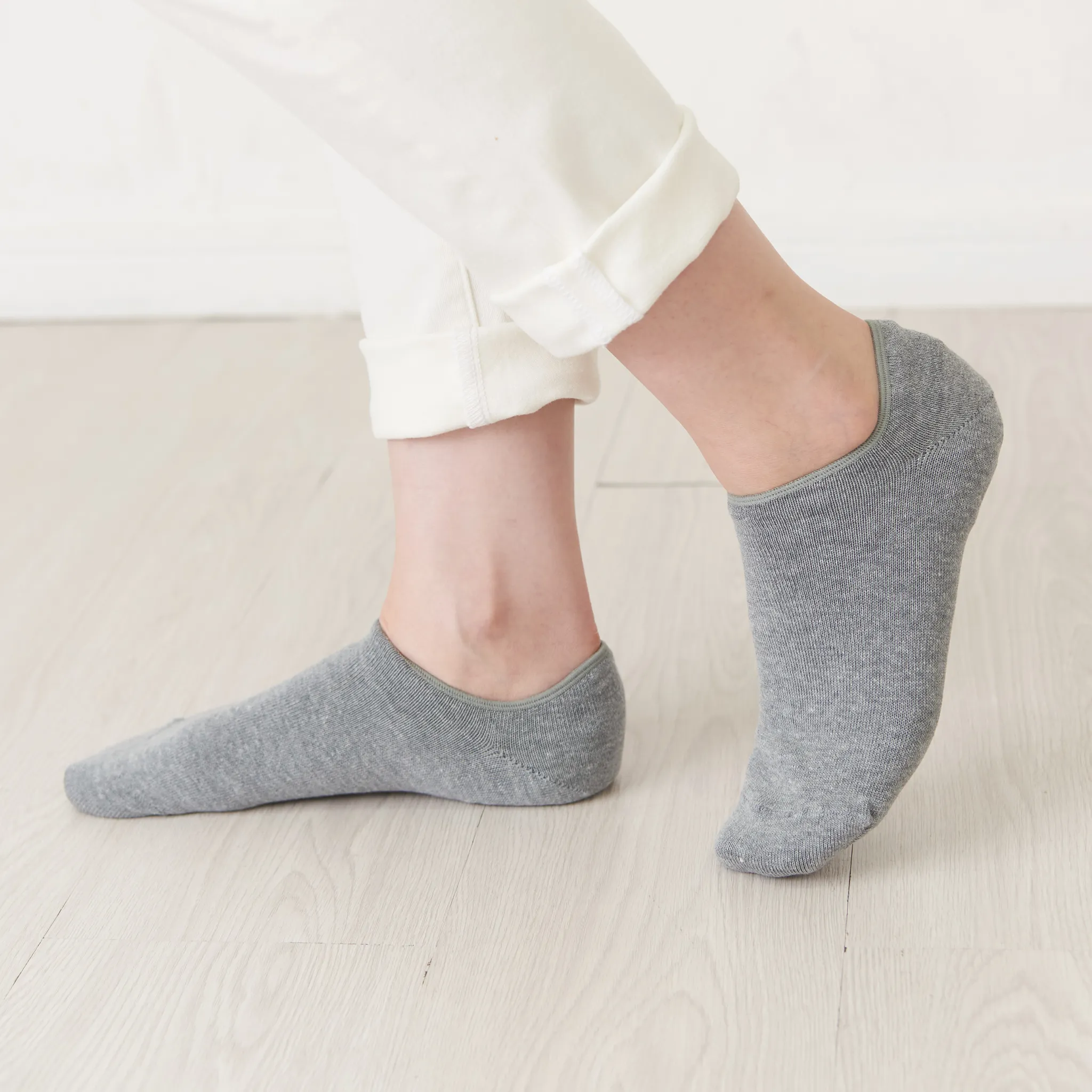 Heel-Smoothing Socks - Double-layer wool-blend sneaker length - 645