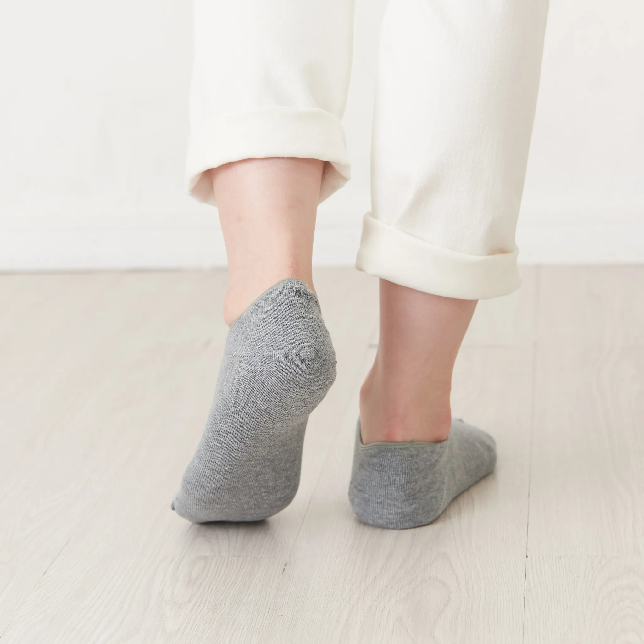 Heel-Smoothing Socks - Double-layer wool-blend sneaker length - 645