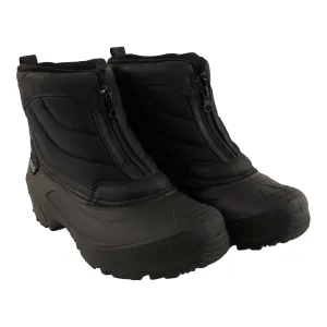Icicles Men's Zipper Winter Boots, Black, -40 °C