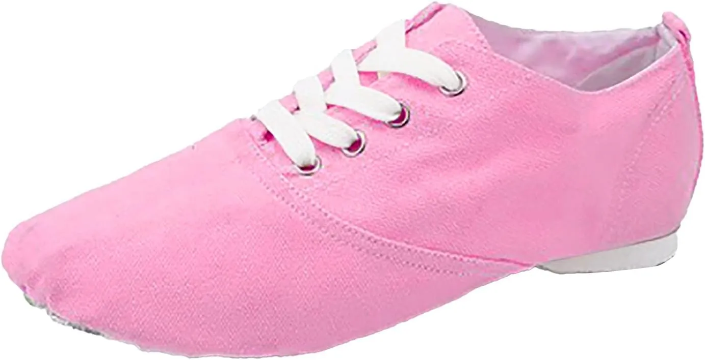Jazz Shoes for Girls Boys Canvas Unisex Slip-On Dance Shoes (Toddler/Little Kid/Big Kid) Soft Soled Boys Shoes