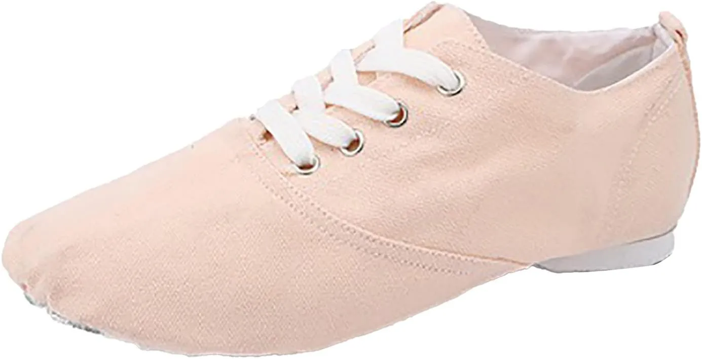 Jazz Shoes for Girls Boys Canvas Unisex Slip-On Dance Shoes (Toddler/Little Kid/Big Kid) Soft Soled Boys Shoes