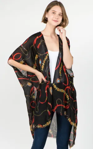 KP93B6 Chain Pinted Light-weight Kimono