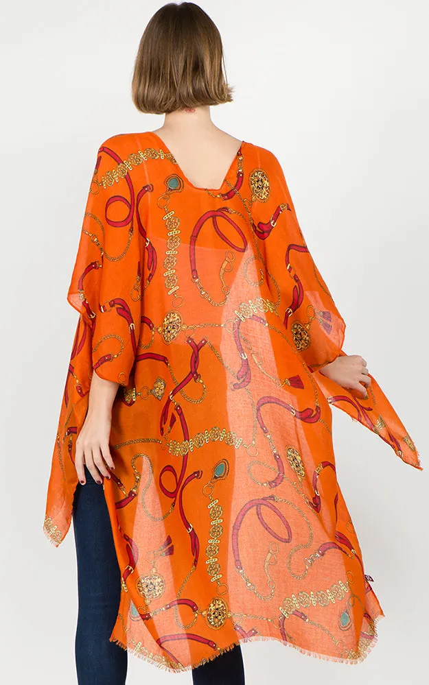 KP93B6 Chain Pinted Light-weight Kimono