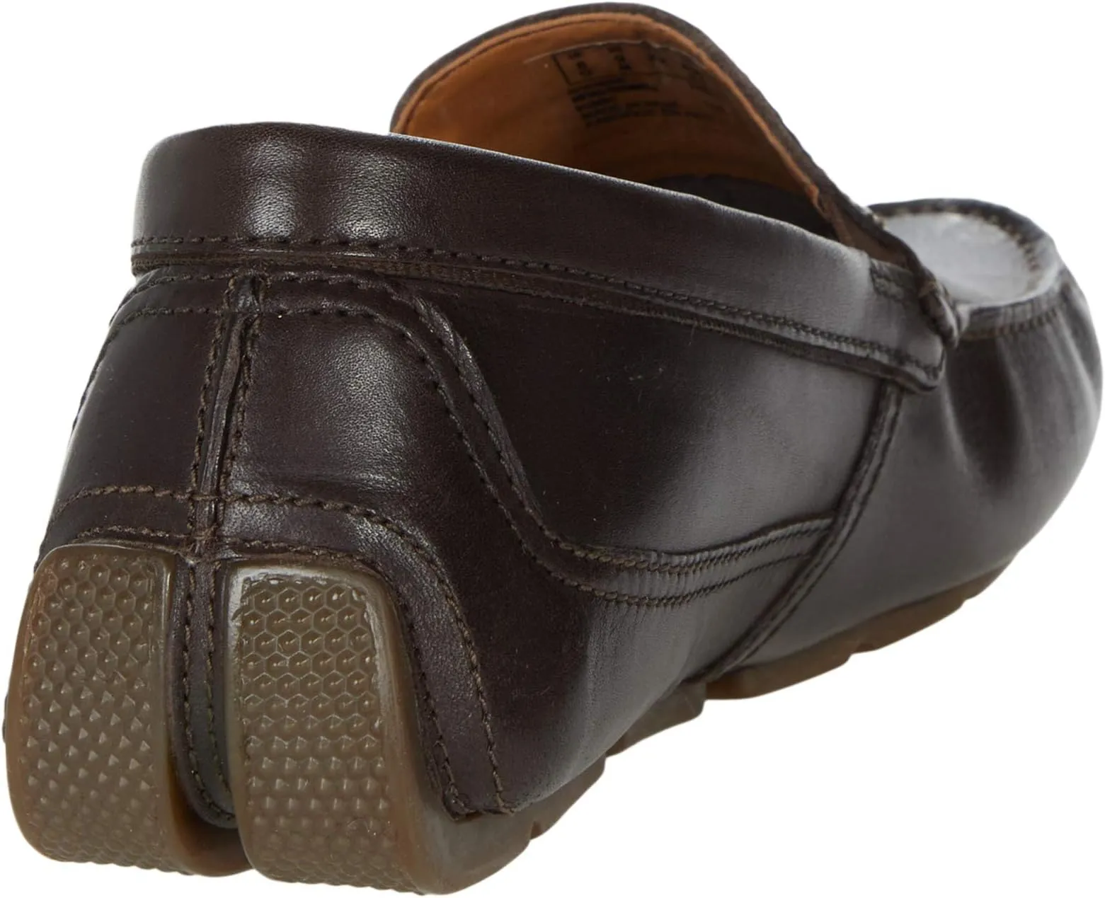 Markman Plain Clarks Loafers in Dark Brown Leather