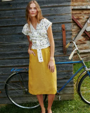 MATERA linen skirt