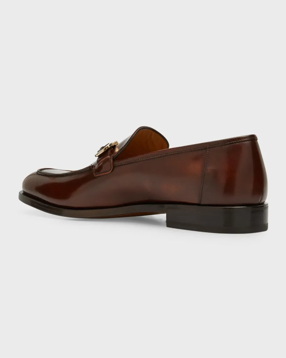 Men's leather loafers Gustav Gancini-Bit Ferragamo