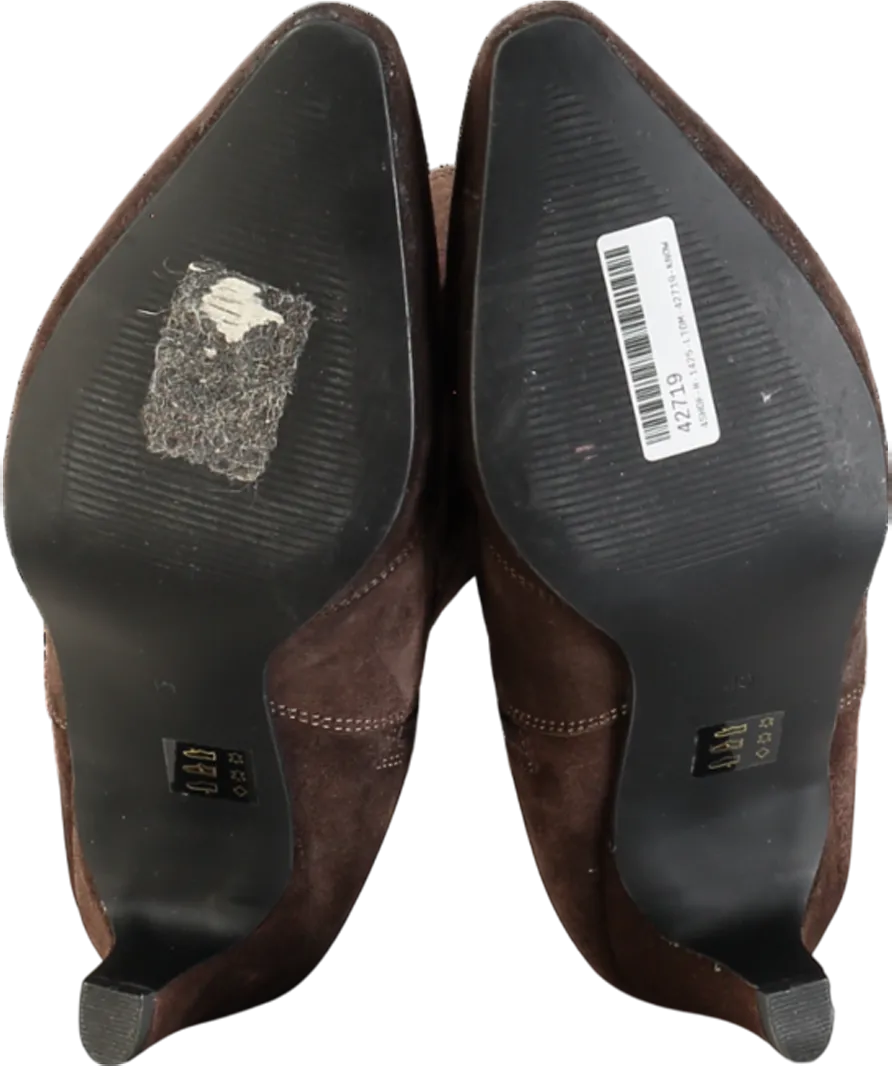 Mint Velvet Brown Suede Ankle Boots UK 7 EU 40 