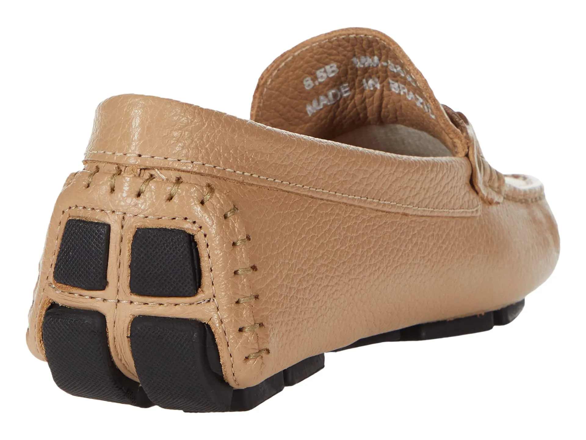 Moccasins Massimo Matteo, Pebbled Leather Bit Driver
