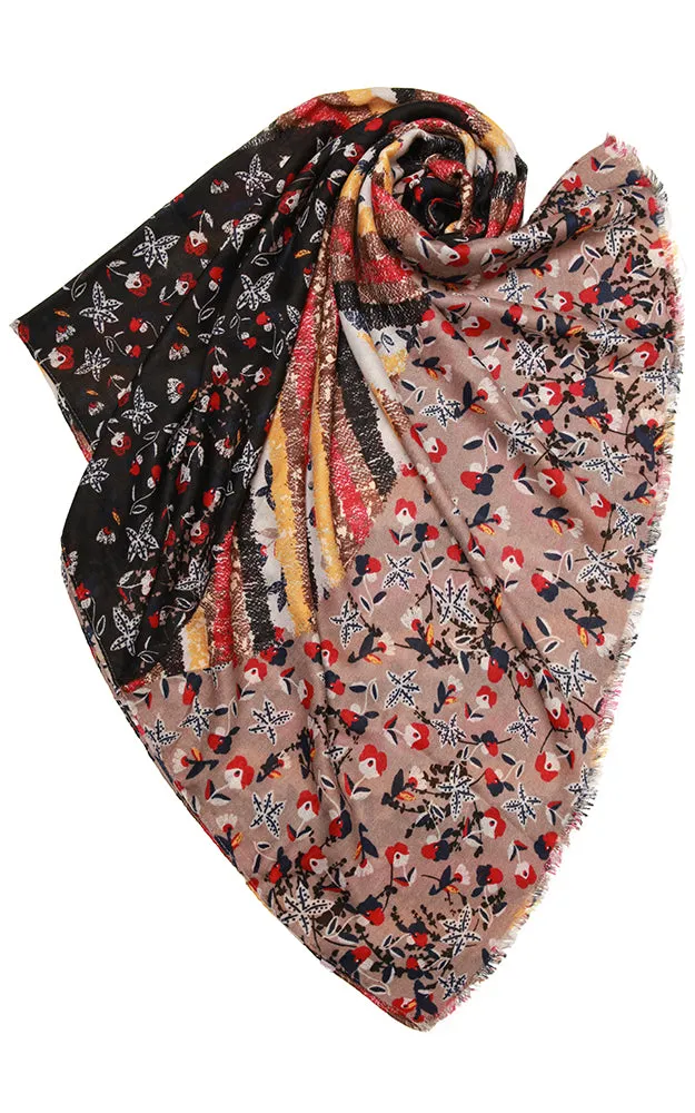 OP8572 Multi Printed Oblong Scarf