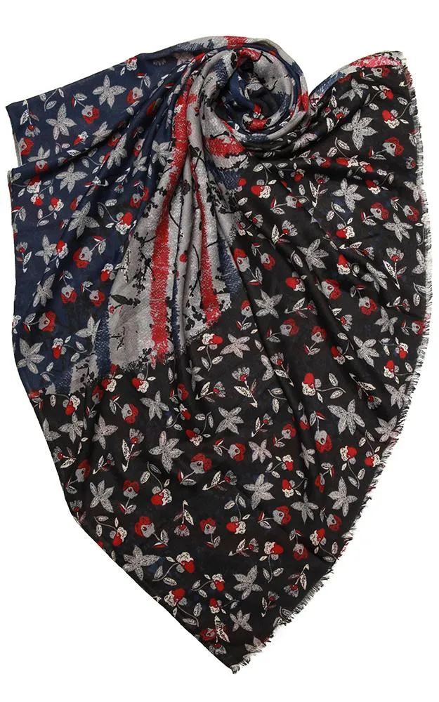 OP8572 Multi Printed Oblong Scarf