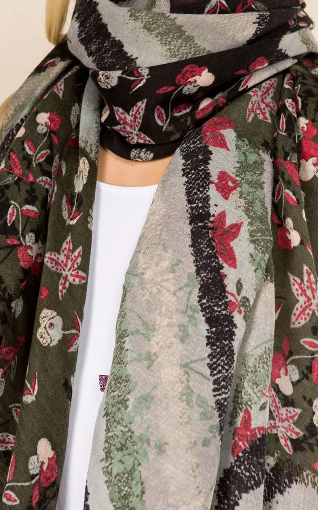 OP8572 Multi Printed Oblong Scarf