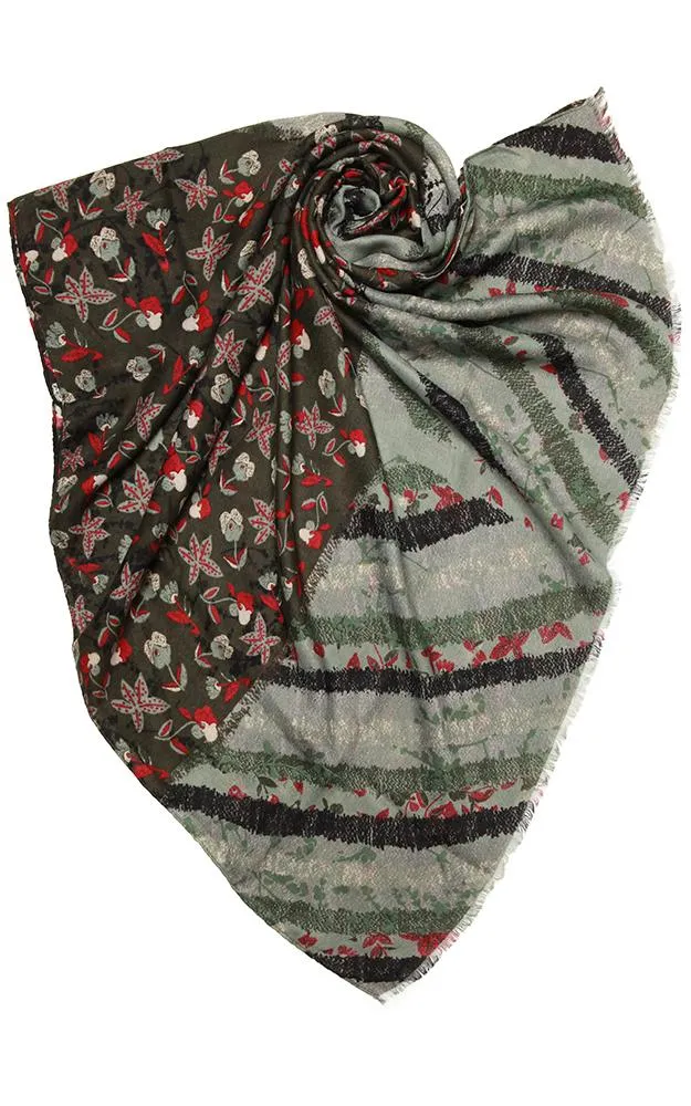 OP8572 Multi Printed Oblong Scarf