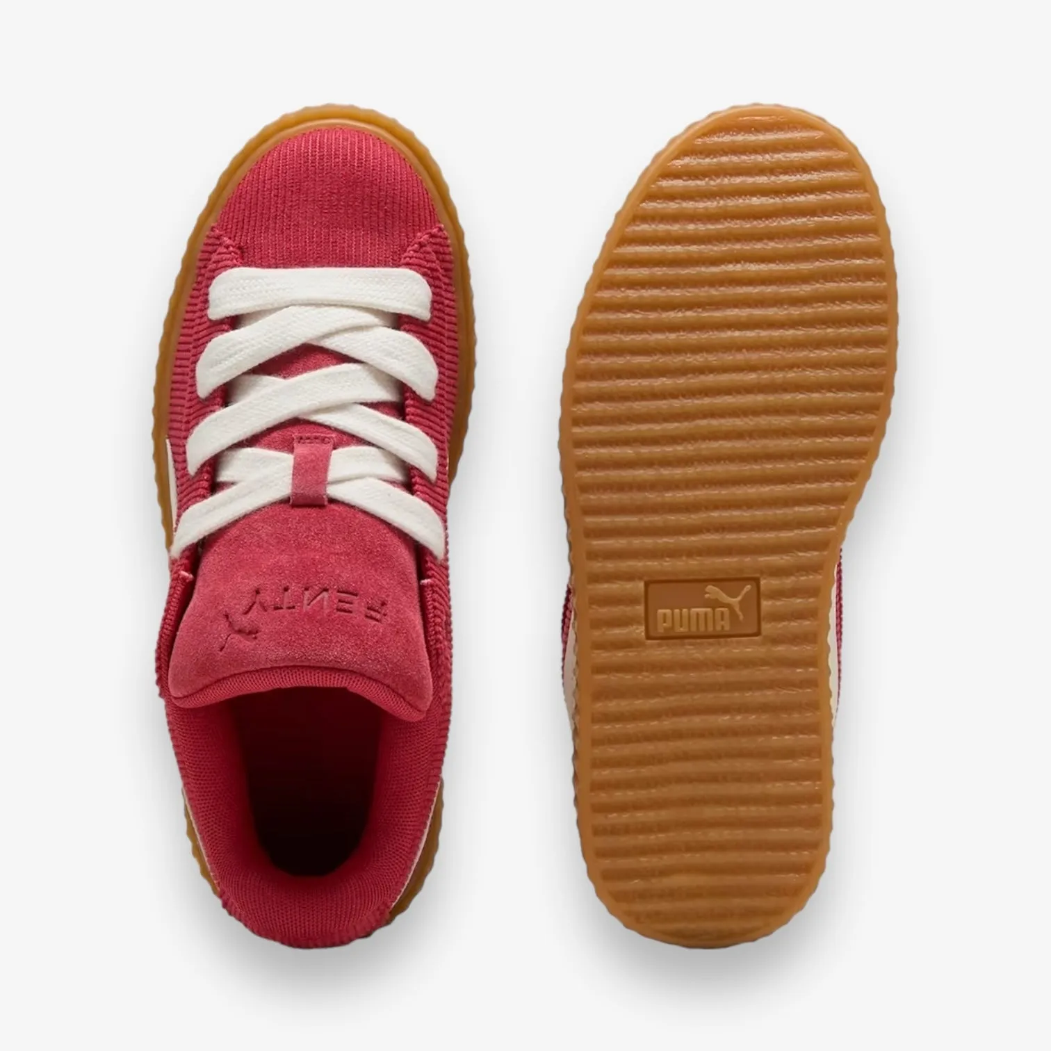 Puma Creeper Phatty Corduroy wmns Club red warm white 399871-04