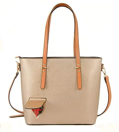 The Joy Collection Loving Liquid Line Wine Purse with Hidden Spout - Holds 1.5 ltrs. - Wine Tote (Black/Bronze)