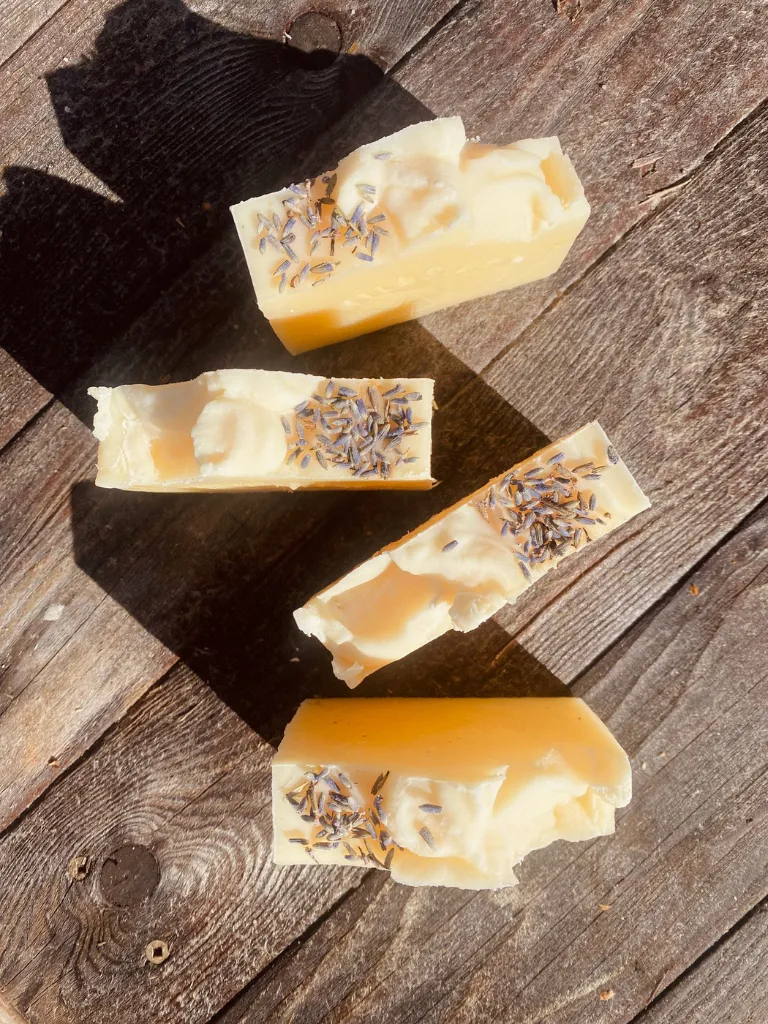 Wildside Lemongrass   Lavender Beeswax Soap